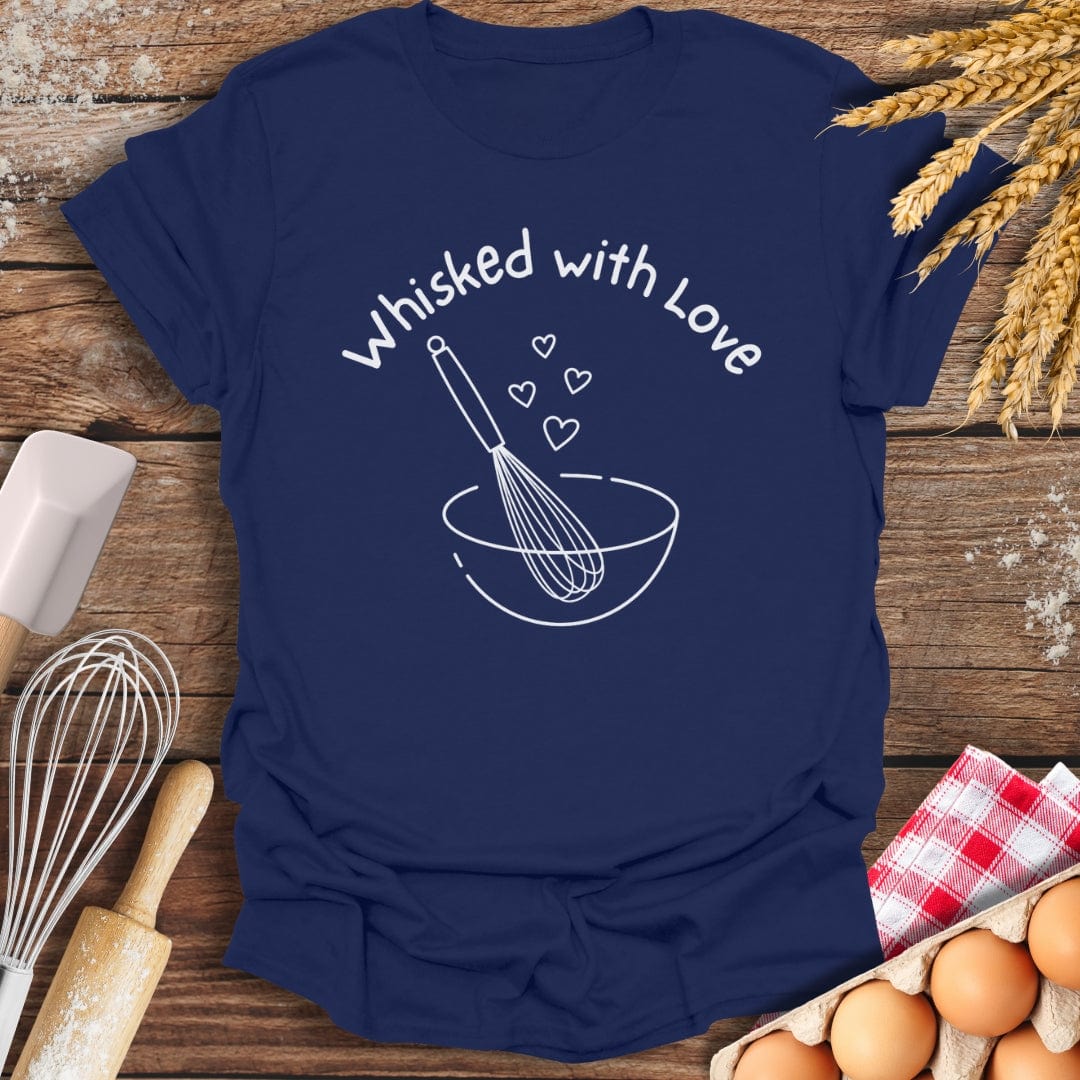 Whisked With Love T-Shirt Navy / S Baking Threads