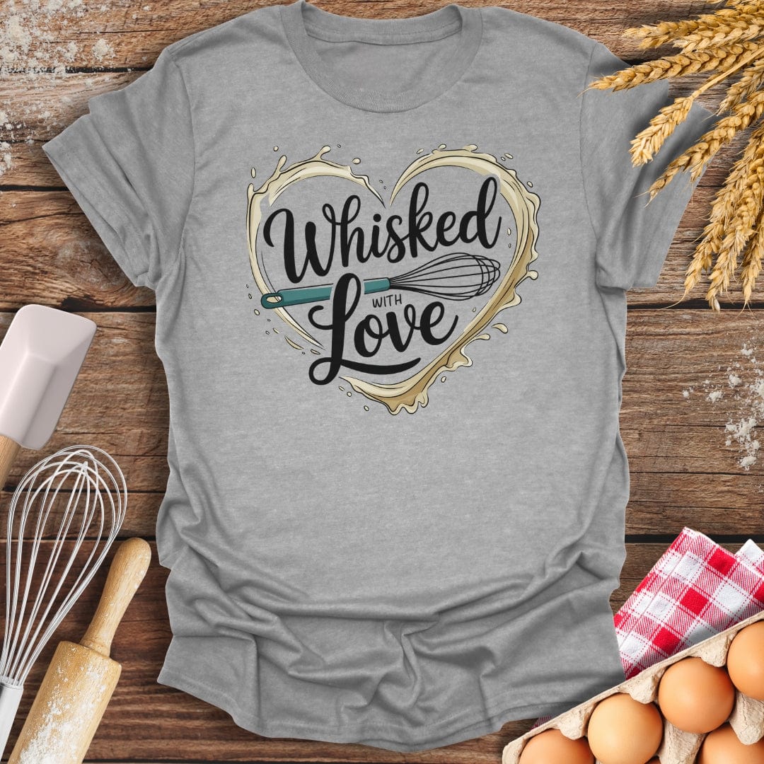 Whisked With Love T-Shirt Sport Grey / S Baking Threads