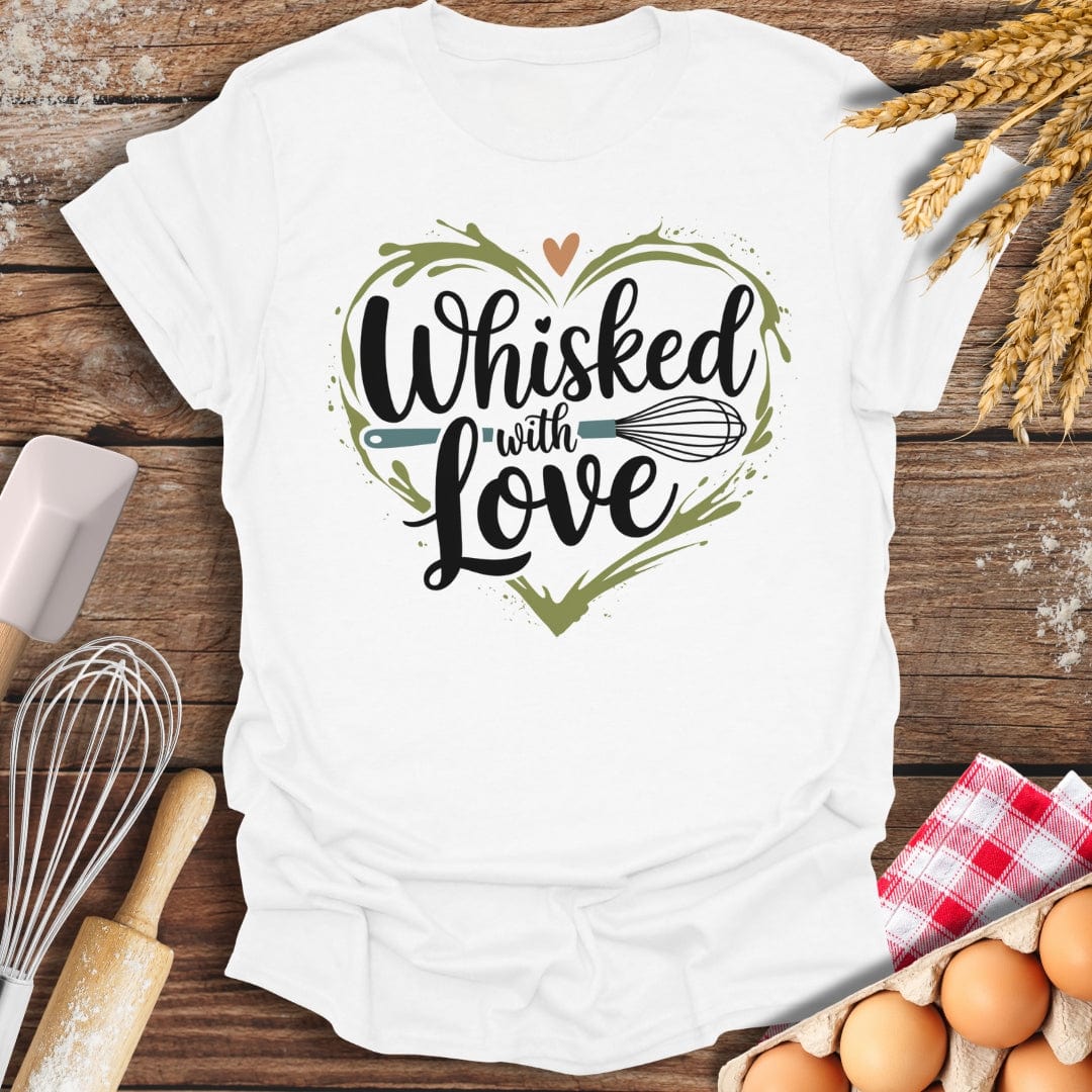 Whisked With Love T-Shirt White / S Baking Threads