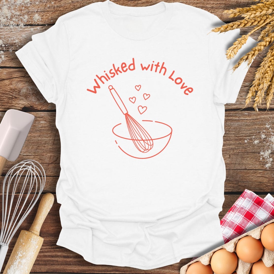 Whisked With Love T-Shirt White / S Baking Threads