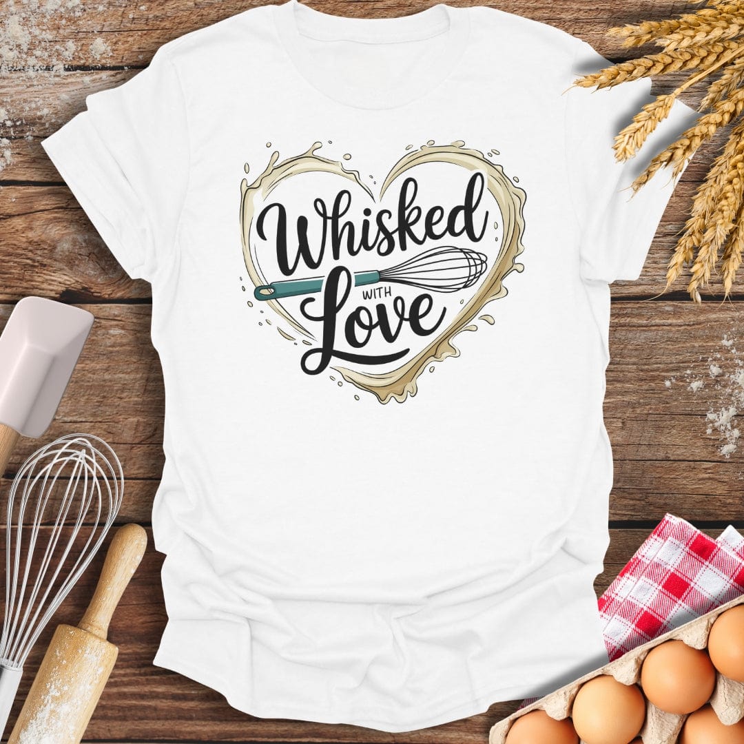 Whisked With Love T-Shirt White / S Baking Threads