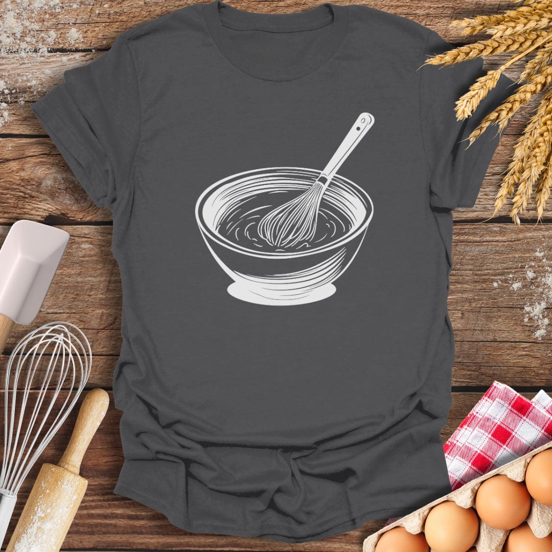 Whisking Bowl T-Shirt Charcoal / S Baking Threads