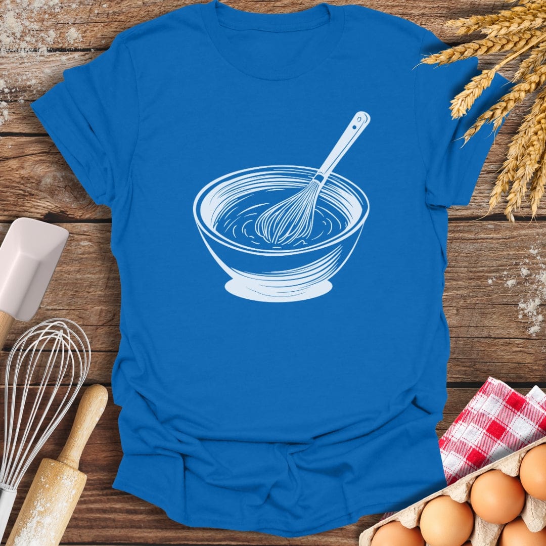 Whisking Bowl T-Shirt Royal / S Baking Threads