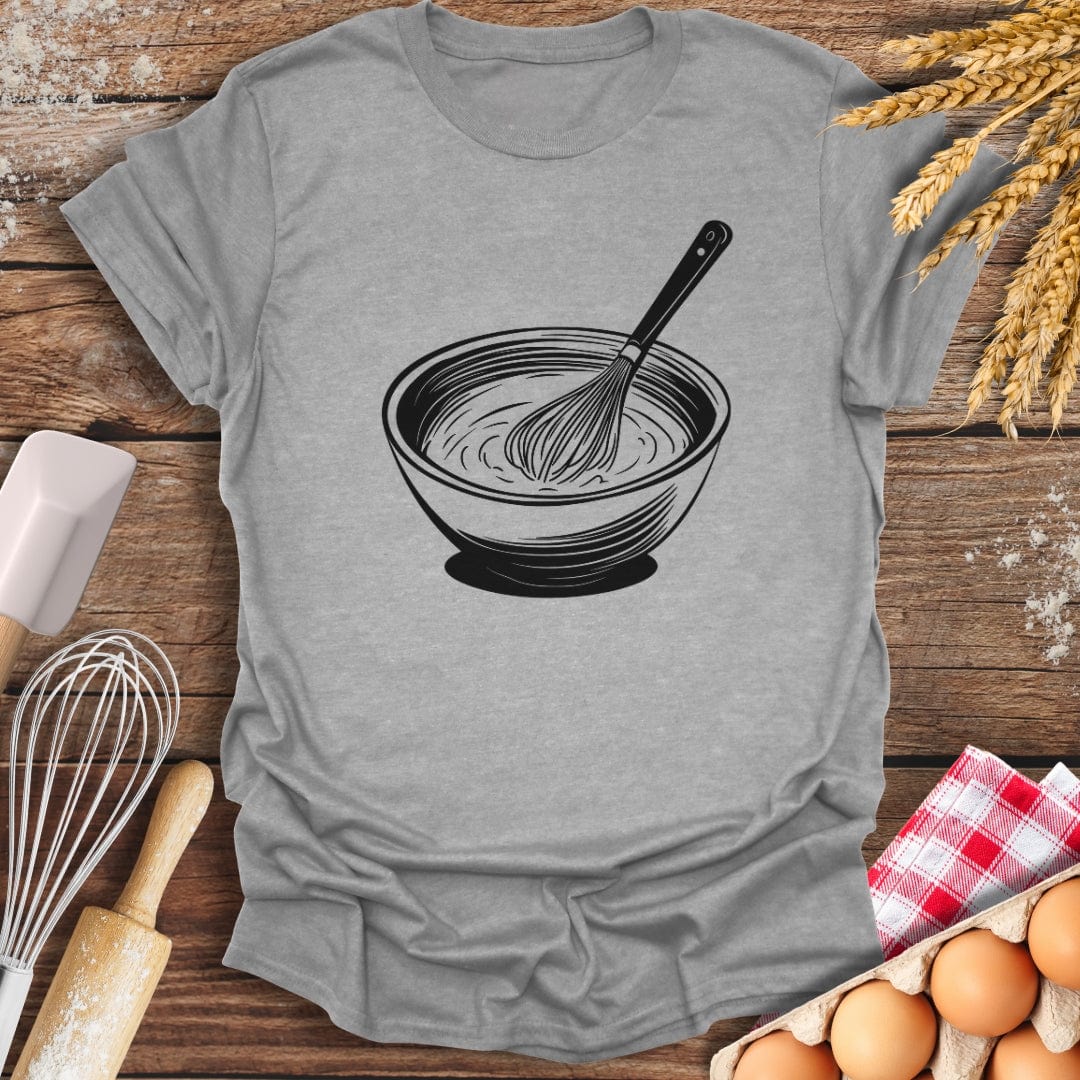 Whisking Bowl T-Shirt Sport Grey / S Baking Threads