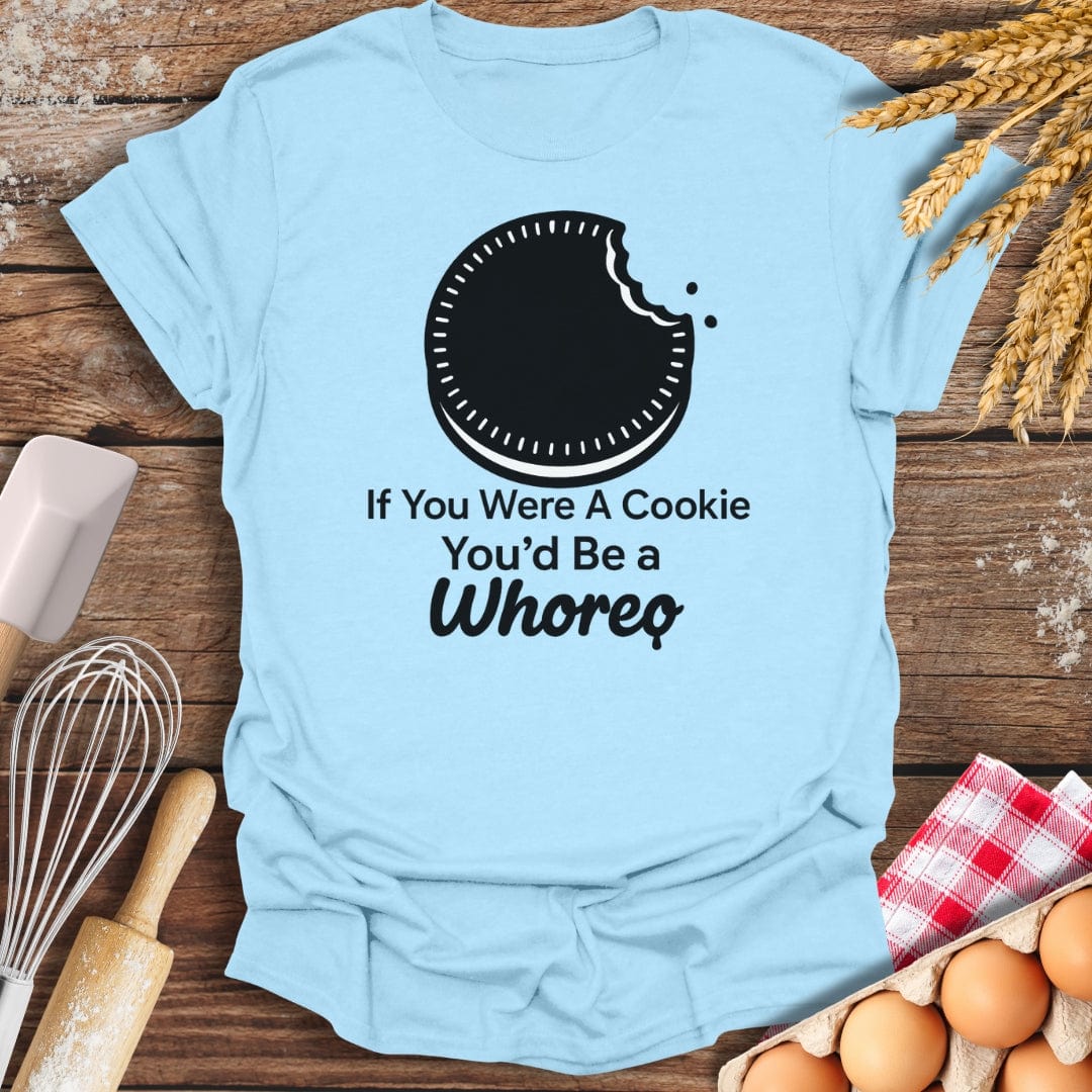 Whoreo Cookie T-Shirt Light Blue / S Baking Threads