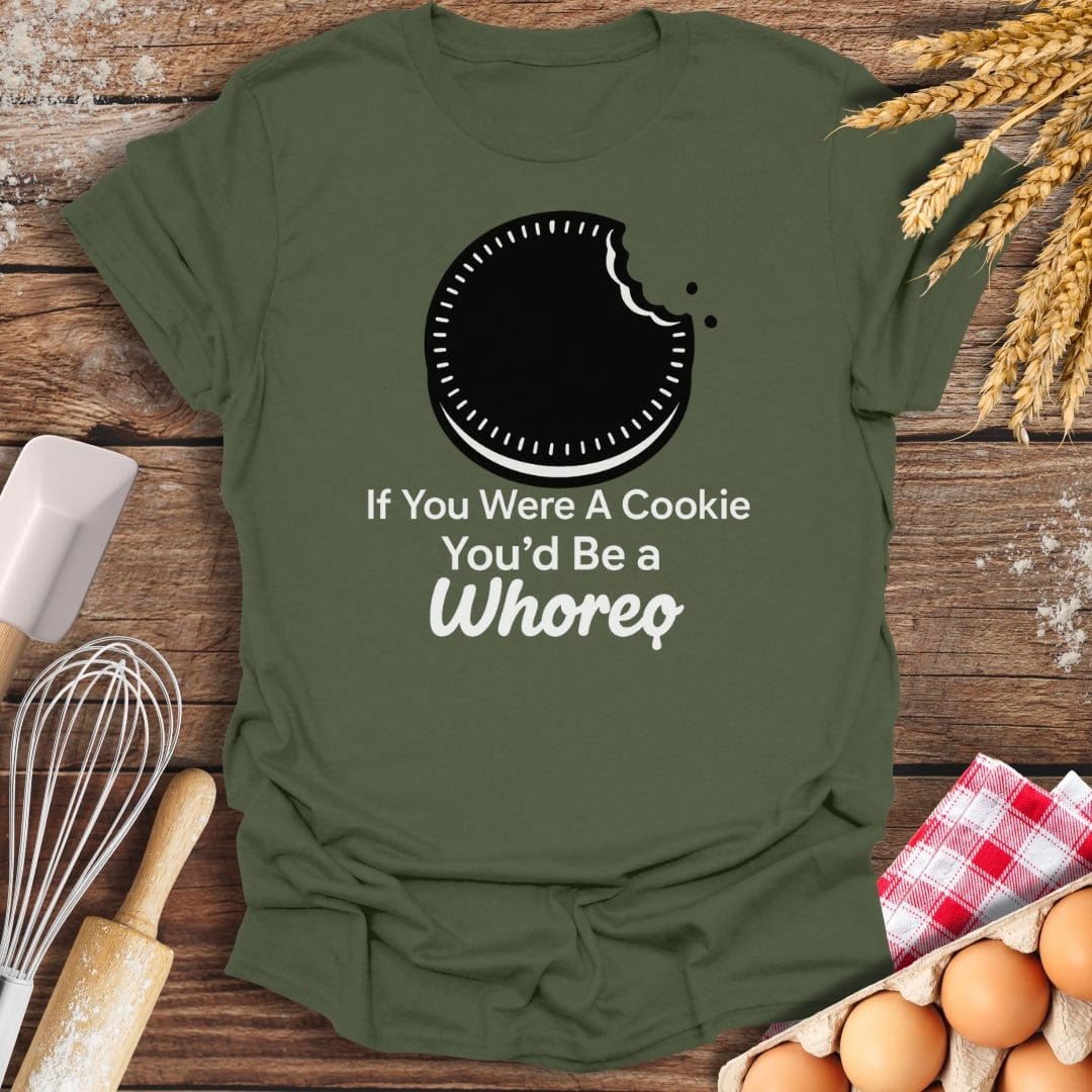 Whoreo Cookie T-Shirt Military Green / S Baking Threads