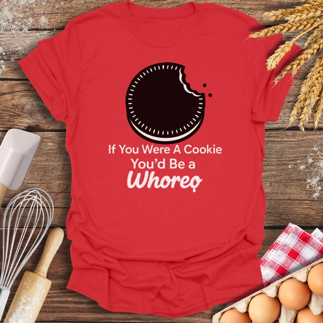 Whoreo Cookie T-Shirt Red / S Baking Threads