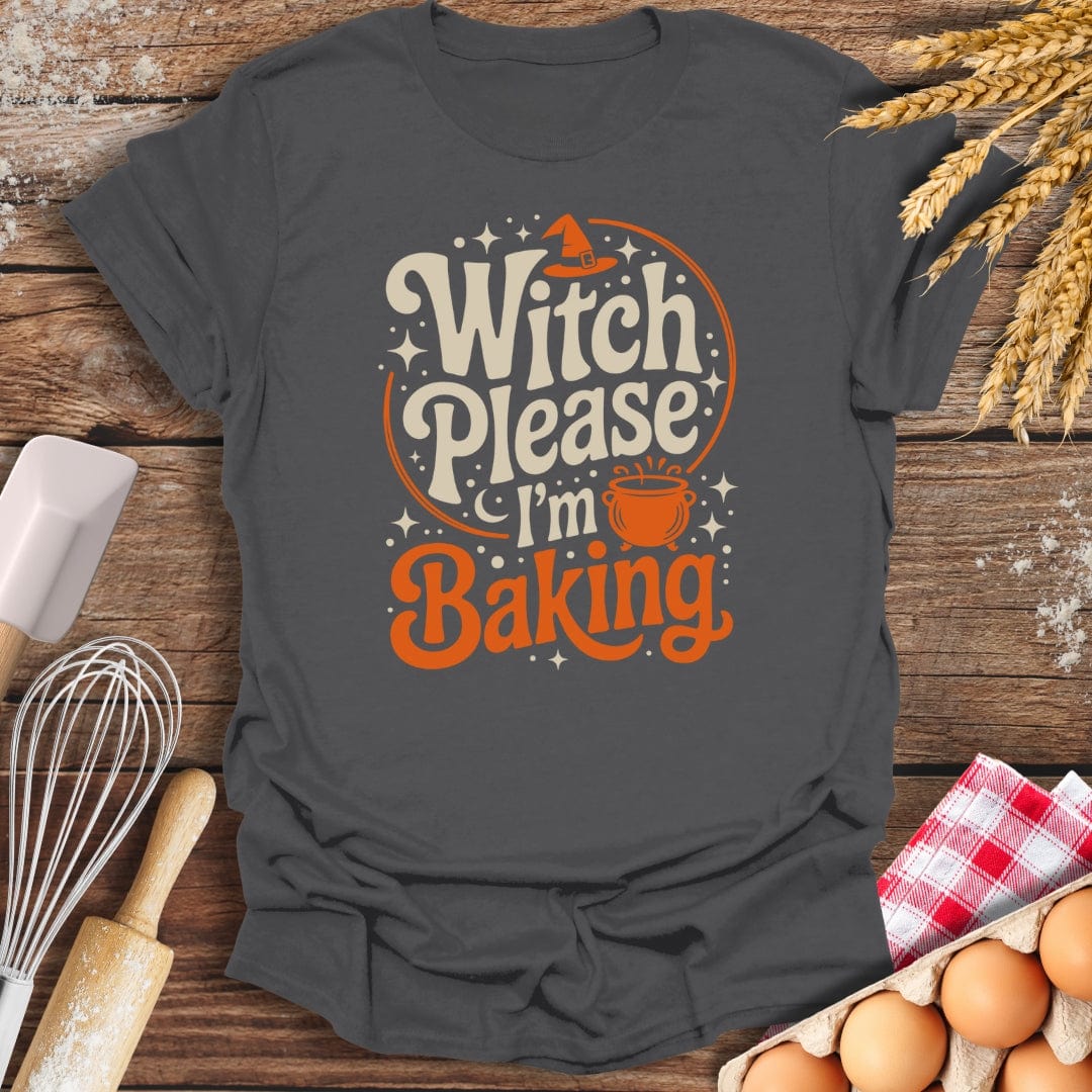 Witch Please T-Shirt Charcoal / S Baking Threads