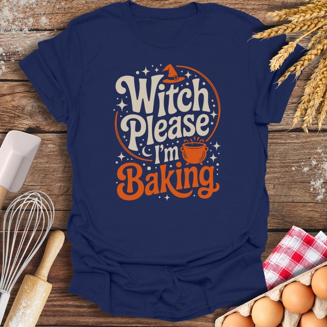 Witch Please T-Shirt Navy / S Baking Threads