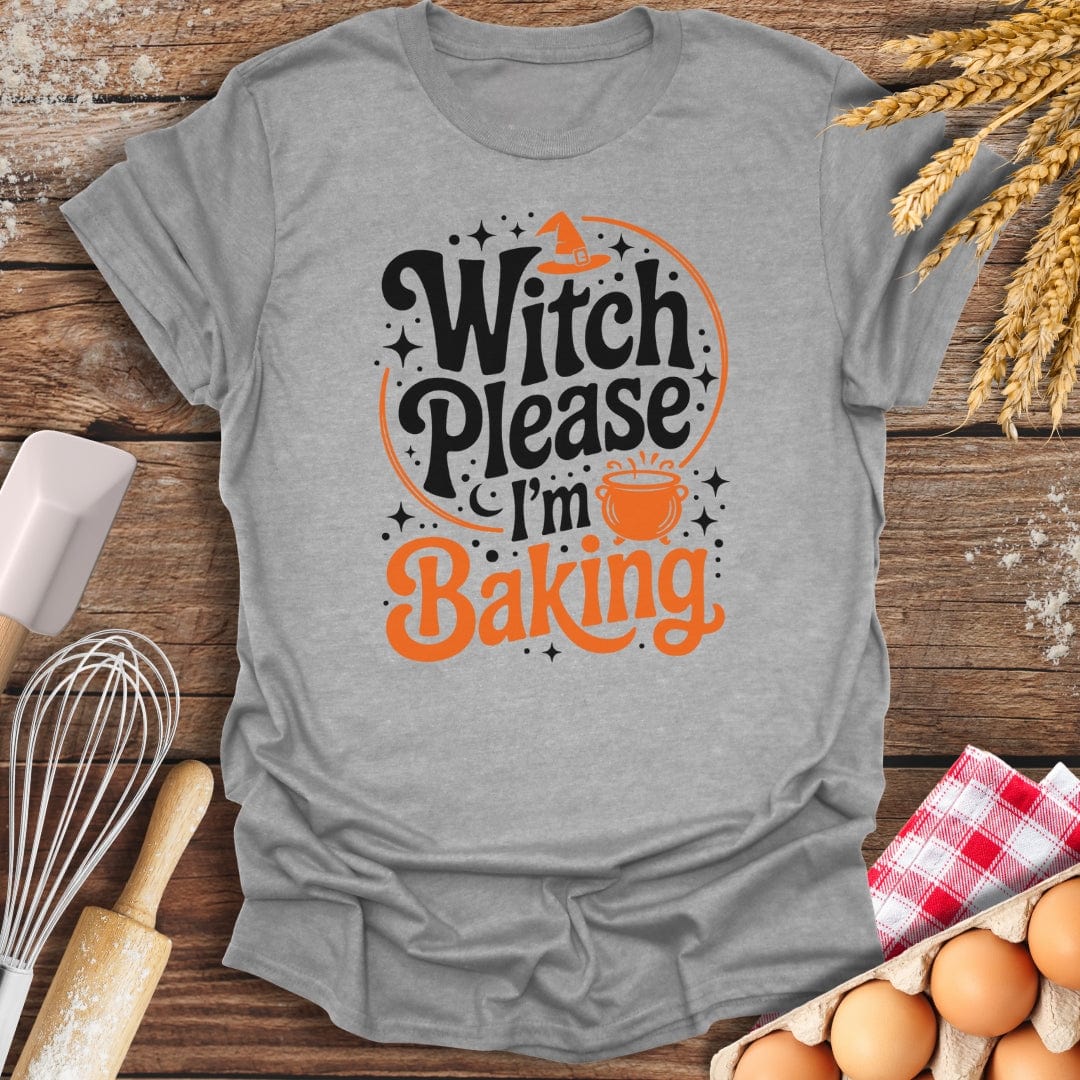 Witch Please T-Shirt Sport Grey / S Baking Threads