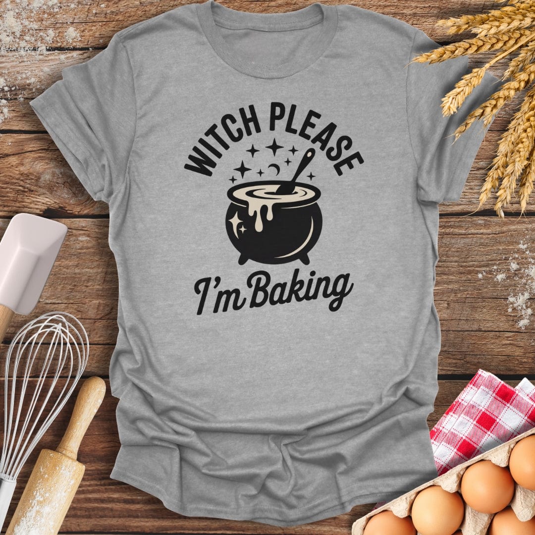 Witch Please T-Shirt Sport Grey / S Baking Threads