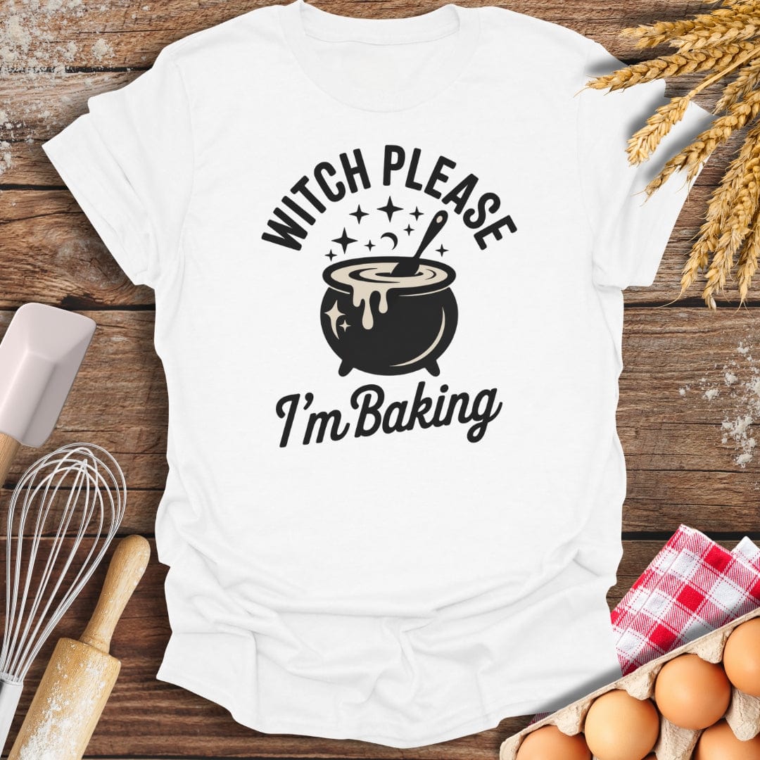 Witch Please T-Shirt White / S Baking Threads