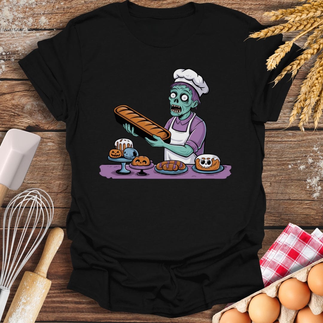 Zombie Baker T-Shirt Black / S Baking Threads