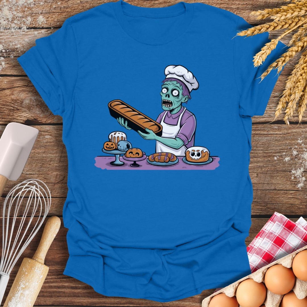 Zombie Baker T-Shirt Royal / S Baking Threads