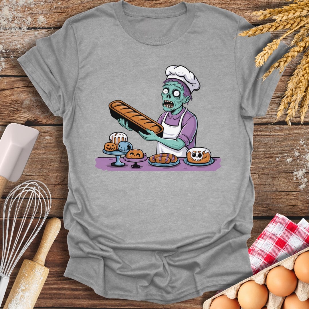 Zombie Baker T-Shirt Sport Grey / S Baking Threads