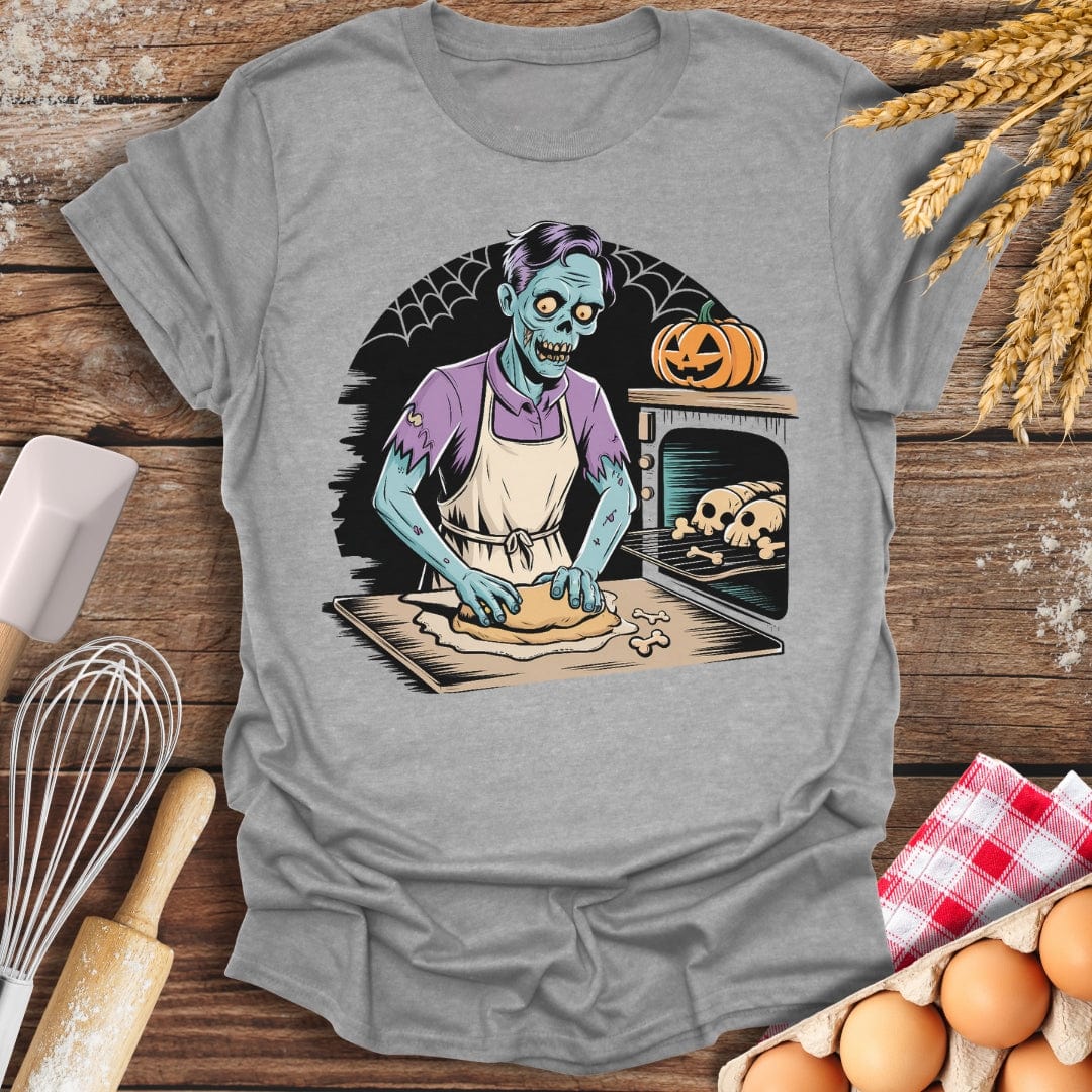 Zombie Baking T-Shirt Sport Grey / S Baking Threads