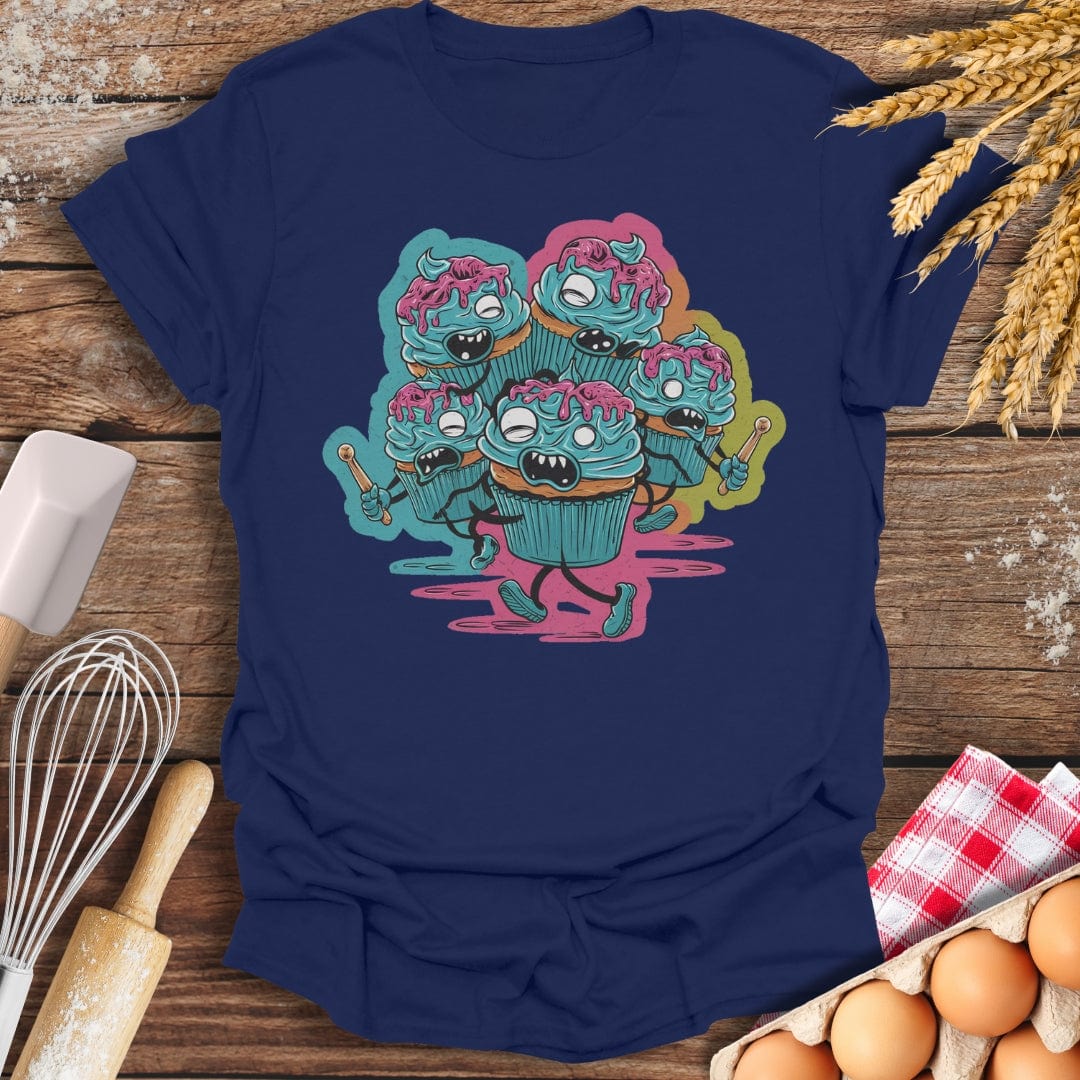 Zombie Cupcake Apocalypse T-Shirt Navy / S Baking Threads