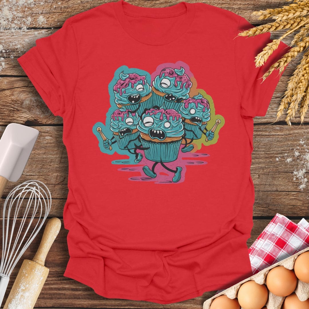 Zombie Cupcake Apocalypse T-Shirt Red / S Baking Threads