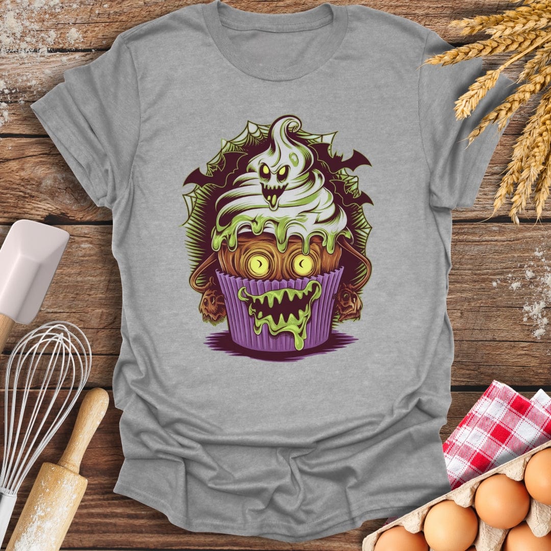 Zombie Cupcake T-Shirt Sport Grey / S Baking Threads