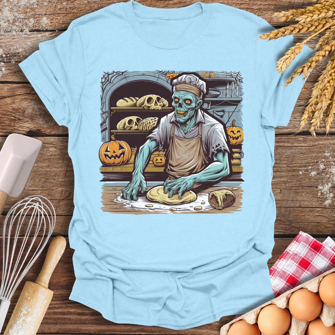 Zombie's Bakery T-Shirt Light Blue / S Baking Threads