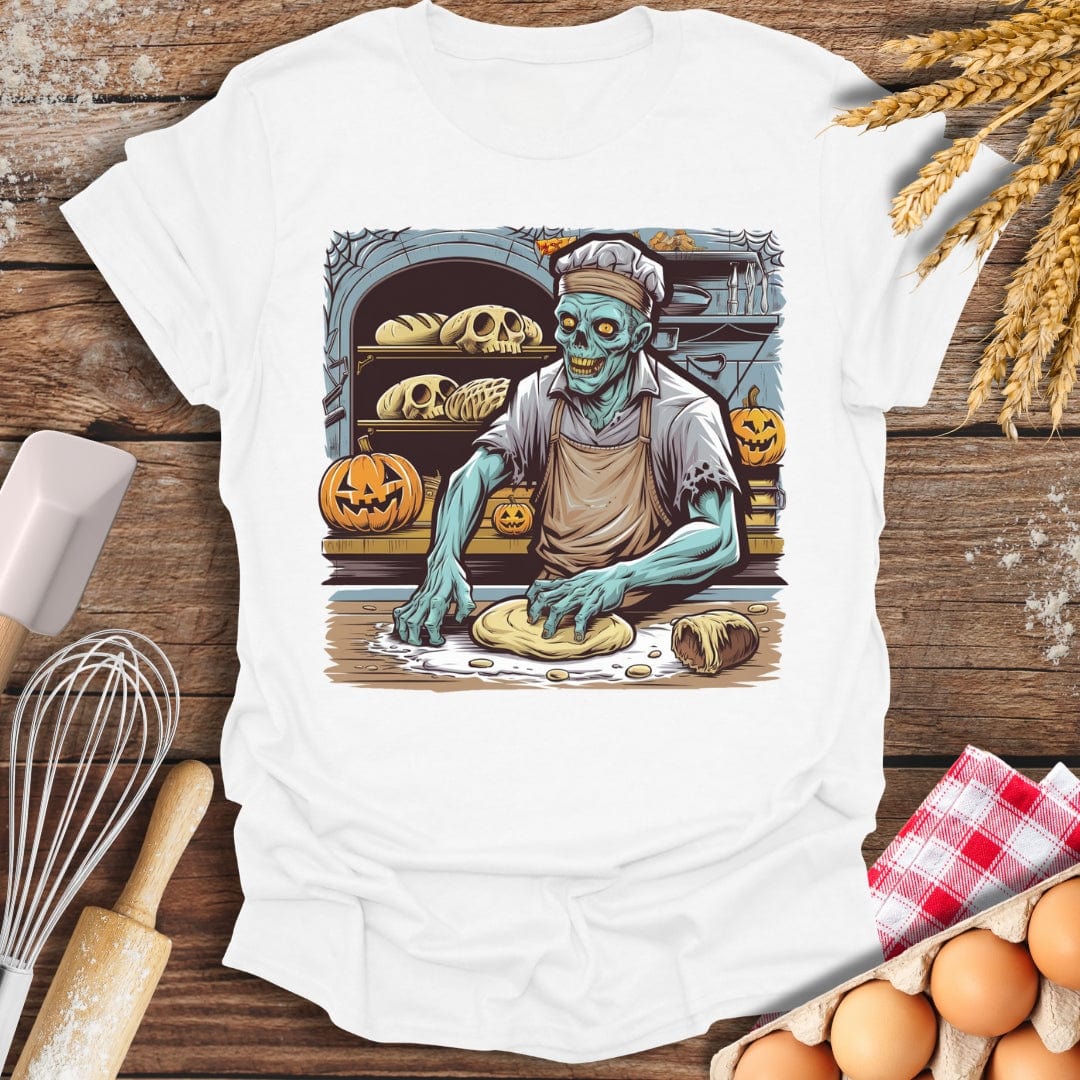 Zombie's Bakery T-Shirt White / S Baking Threads