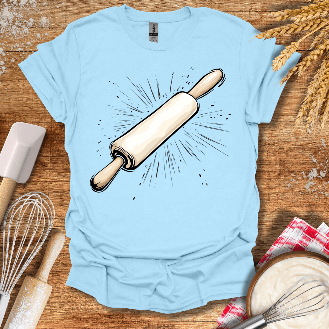 A Rolling Pin T-Shirt Light Blue / S Baking Threads