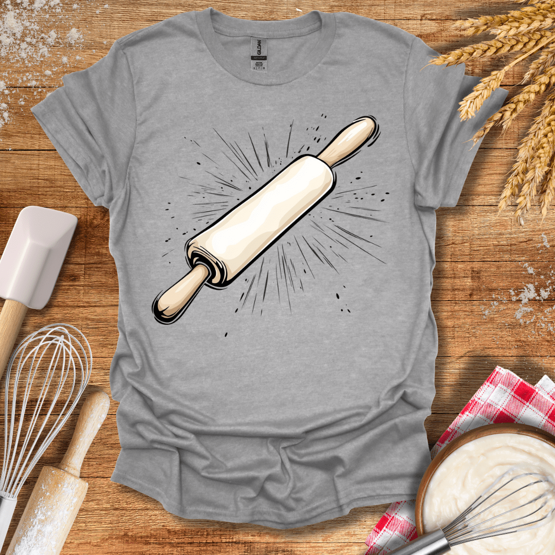 A Rolling Pin T-Shirt Sport Grey / S Baking Threads