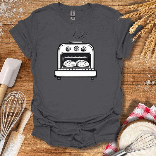 A Simple Oven T-Shirt Charcoal / S Baking Threads