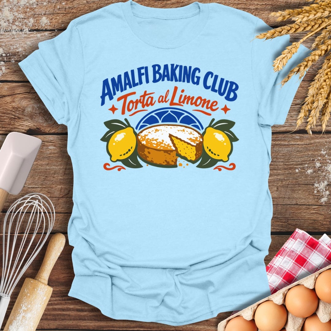 Amalfi Baking Club T-Shirt Light Blue / S Baking Threads