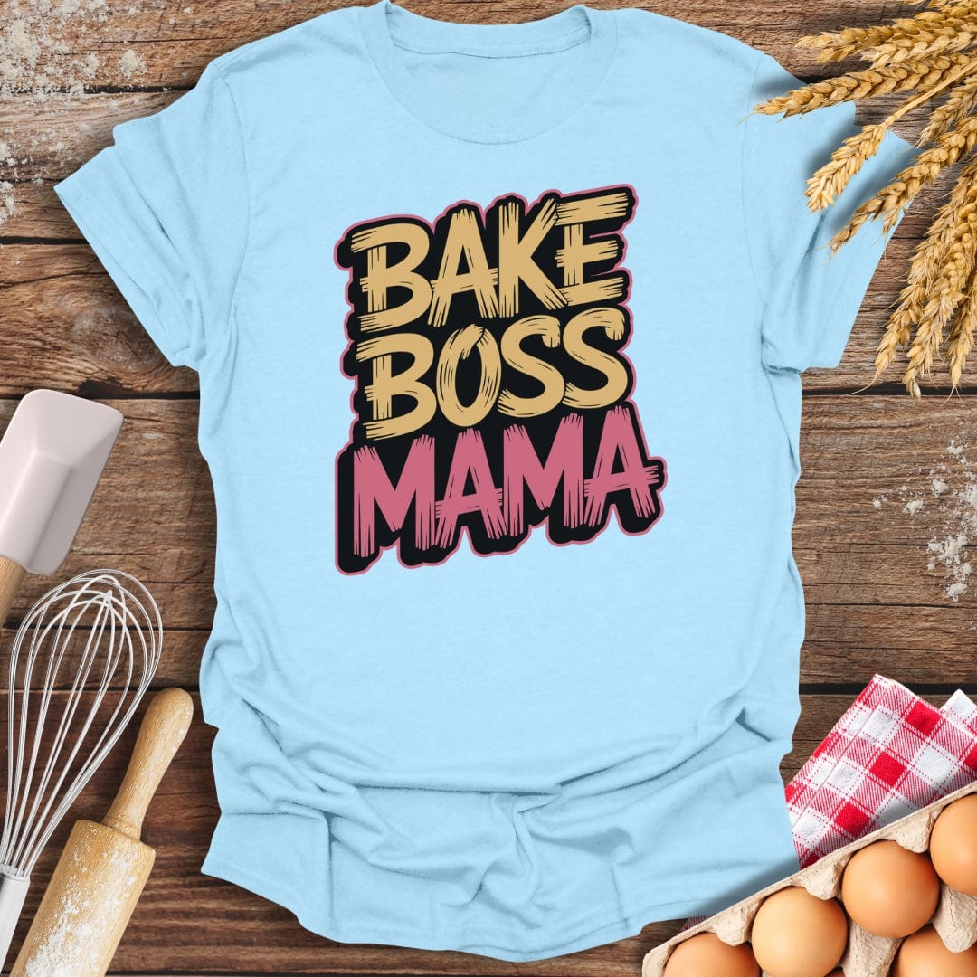Bake Boss Mama T-Shirt Light Blue / S Baking Threads