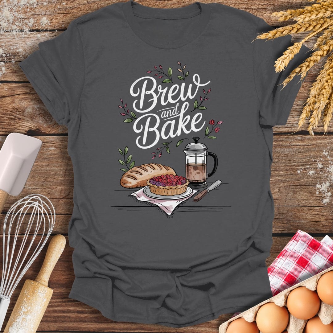 Bake & Brew T-Shirt Charcoal / S Baking Threads