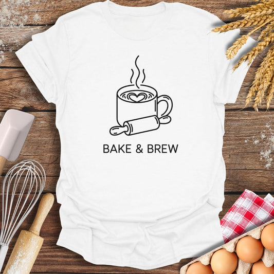 Bake & Brew T-Shirt White / S Baking Threads