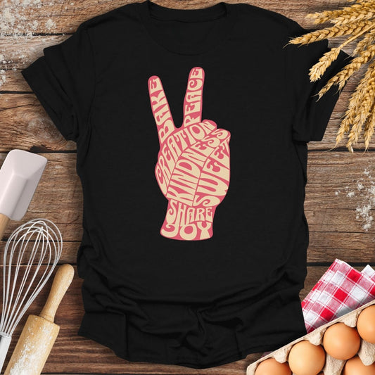 Bake Peace T-Shirt Black / S Baking Threads