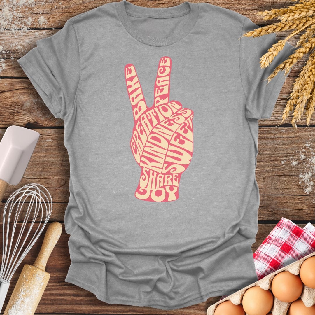 Bake Peace T-Shirt Sport Grey / S Baking Threads