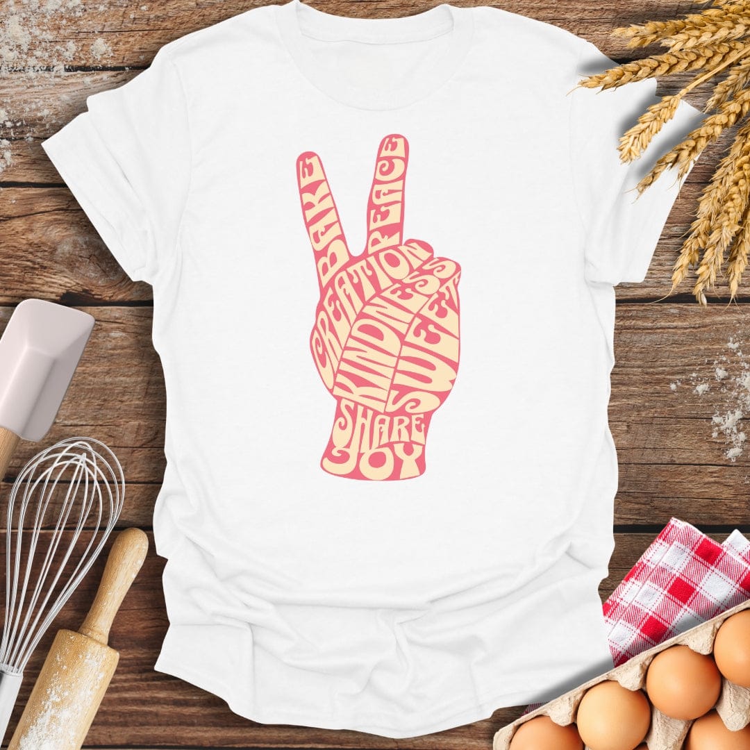 Bake Peace T-Shirt White / S Baking Threads