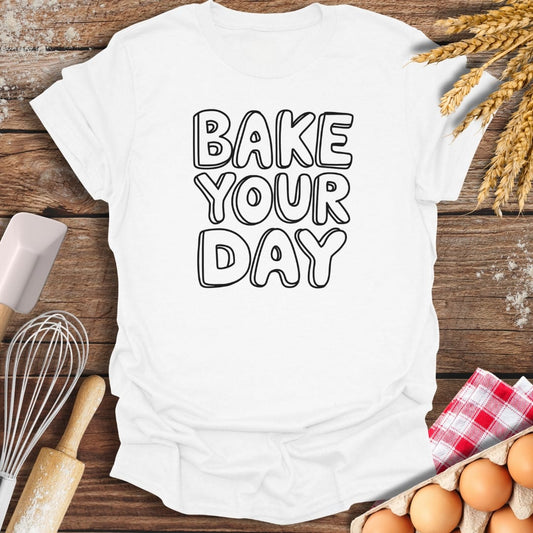 Bake Your Day T-Shirt White / S Baking Threads