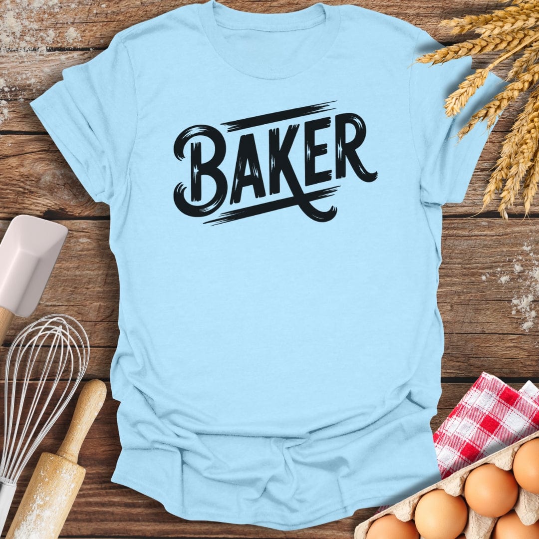 Baker T-Shirt Light Blue / S Baking Threads