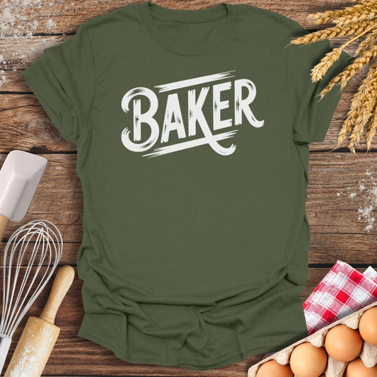 Baker T-Shirt Military Green / S Baking Threads