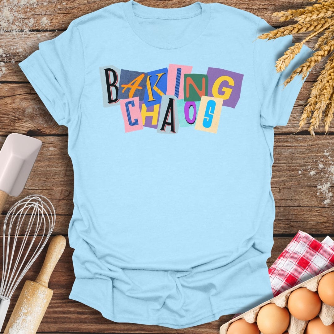 Baking Chaos T-Shirt Light Blue / S Baking Threads