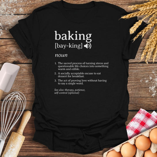 Baking Definition T-Shirt Black / S Baking Threads