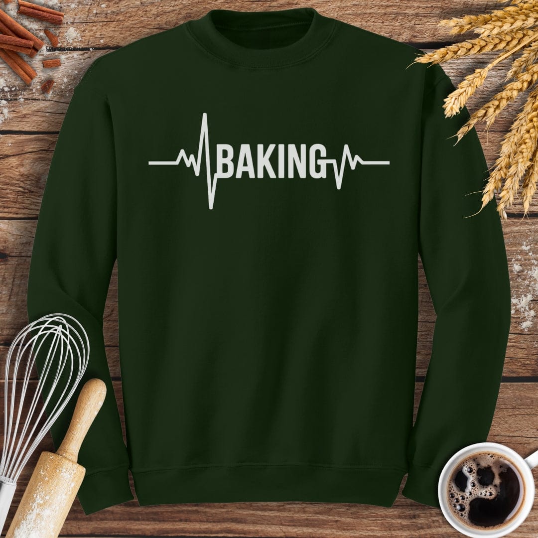 Baking EKG Sweatshirt – Baking Threads