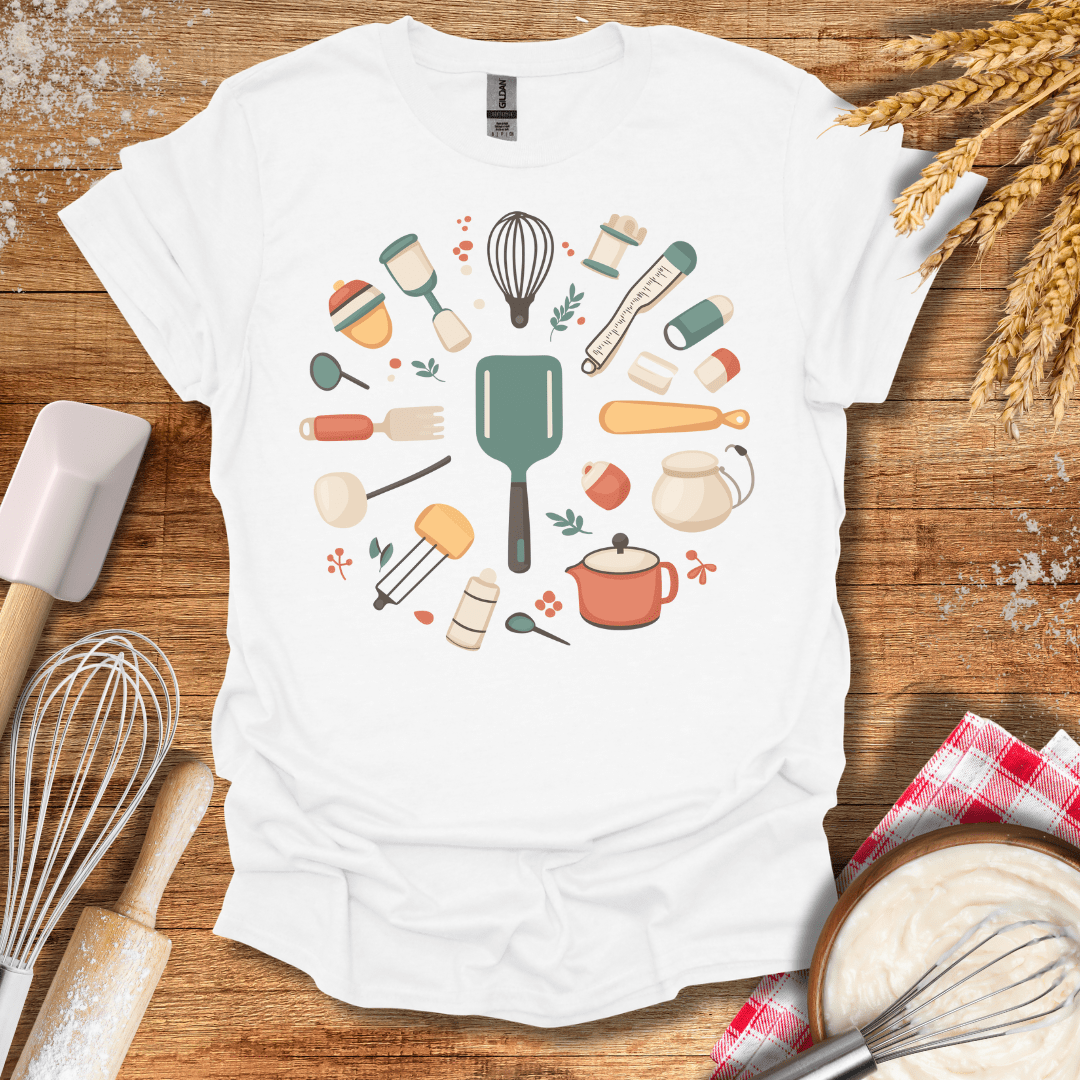 Baking Essentials Collection T-Shirt White / S Baking Threads