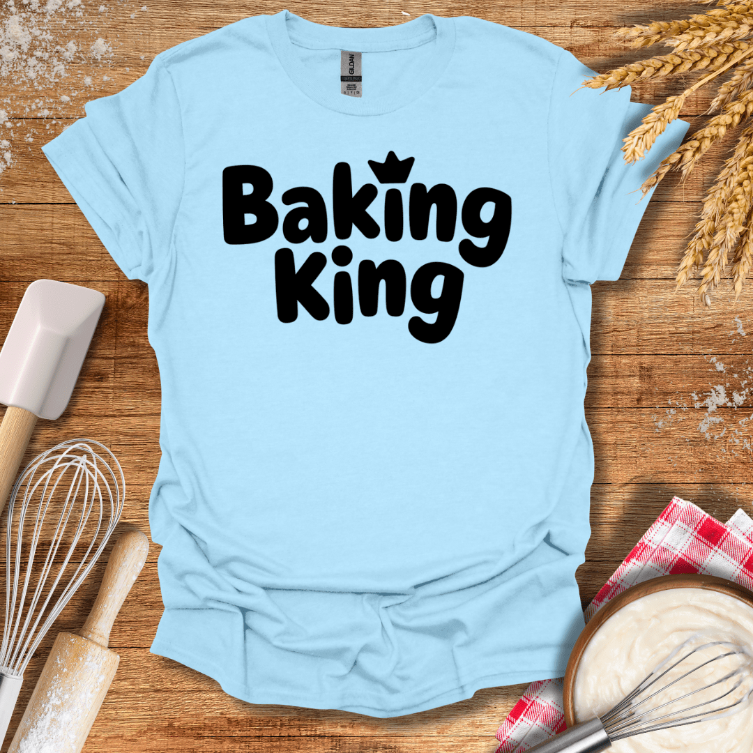 Baking King T-Shirt Light Blue / S Baking Threads