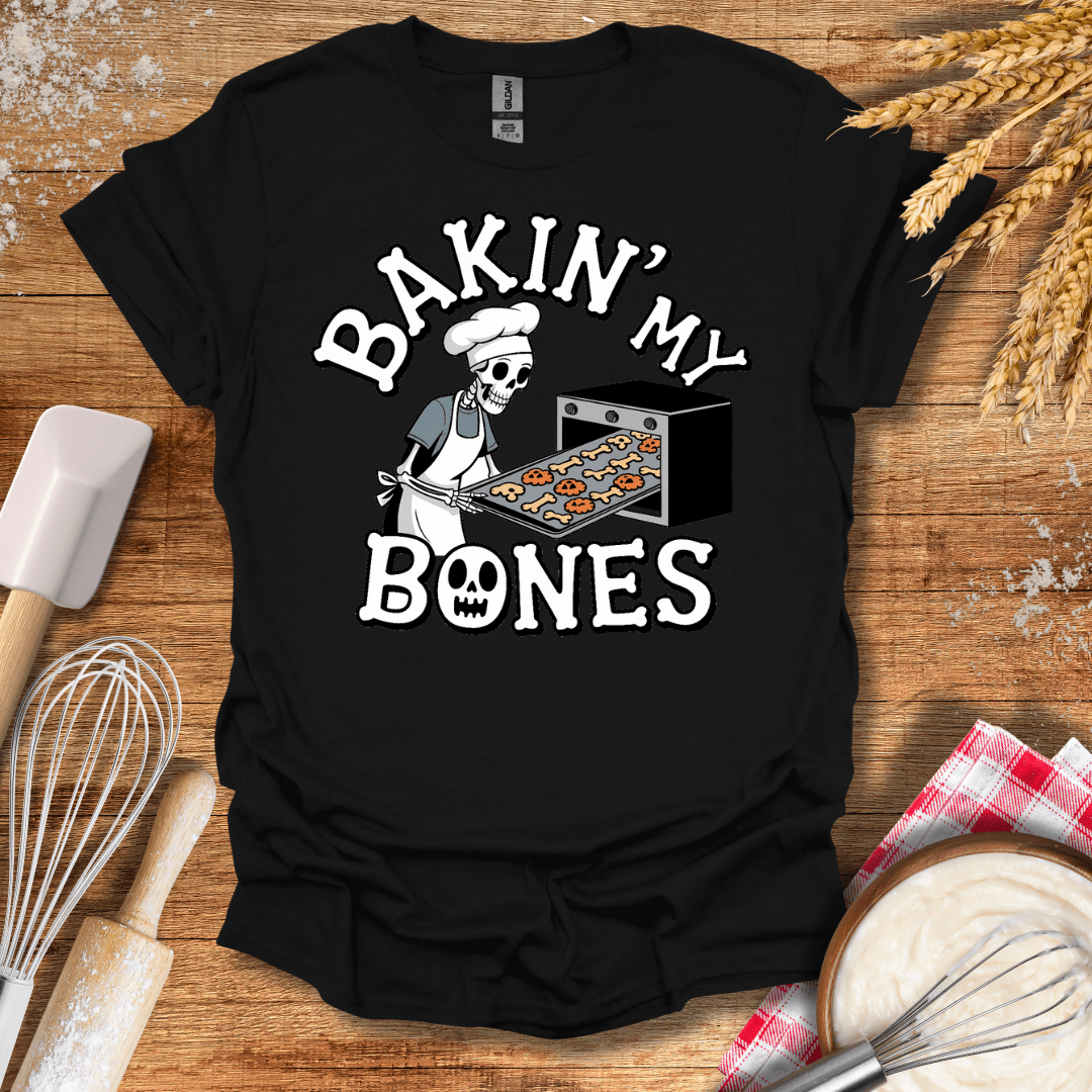 Baking My Bones T-Shirt Black / S Baking Threads