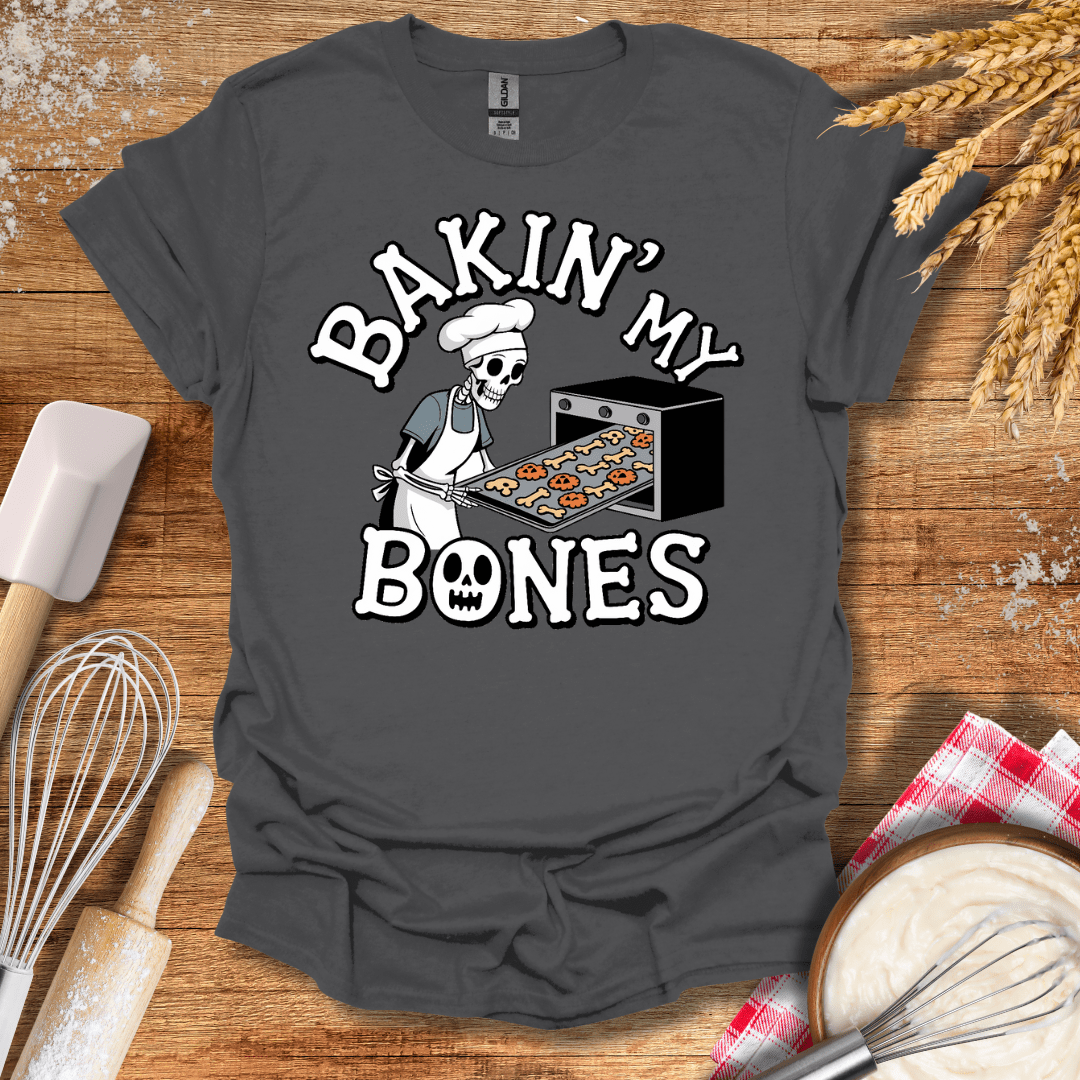 Baking My Bones T-Shirt Charcoal / S Baking Threads