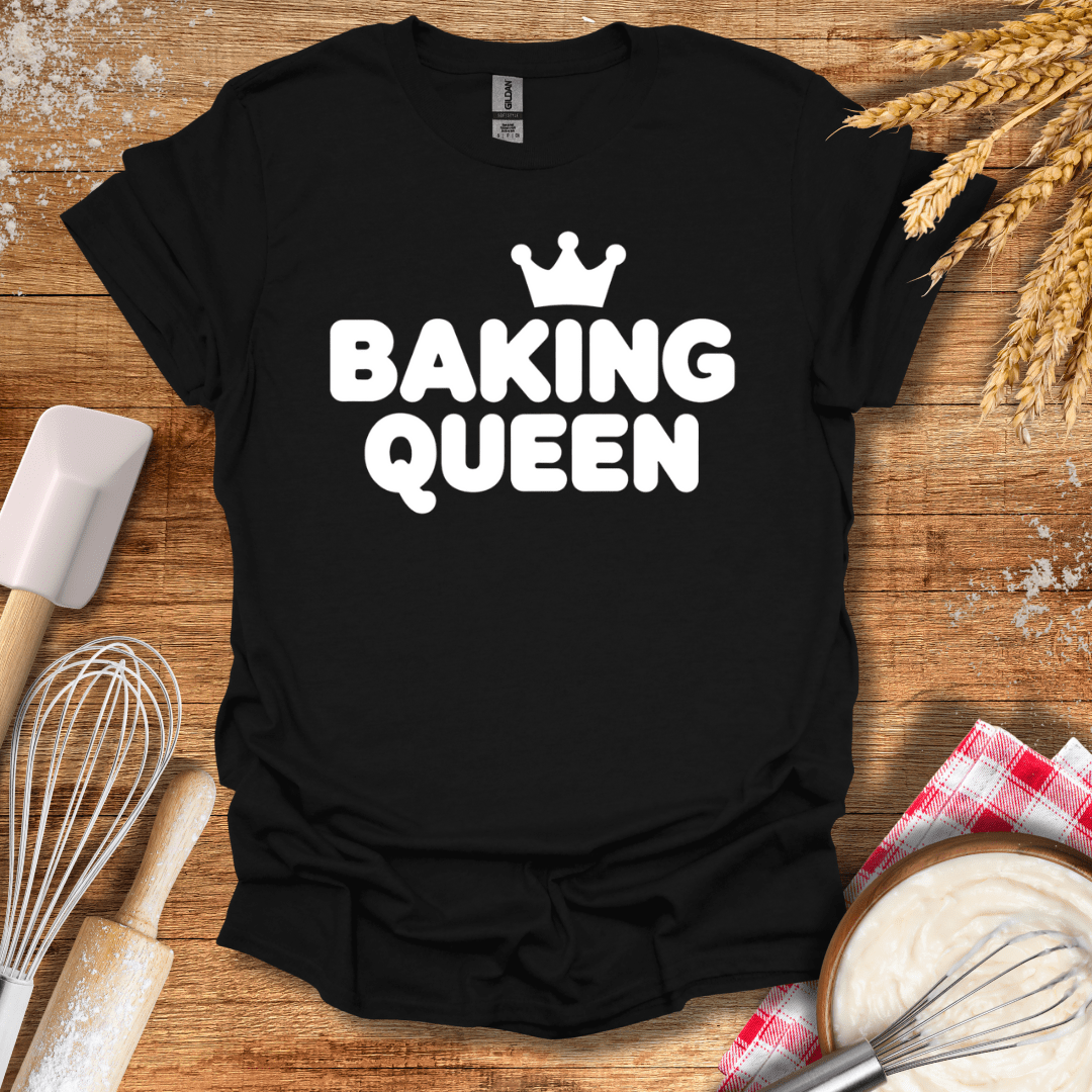 Baking Queen T-Shirt Black / S Baking Threads