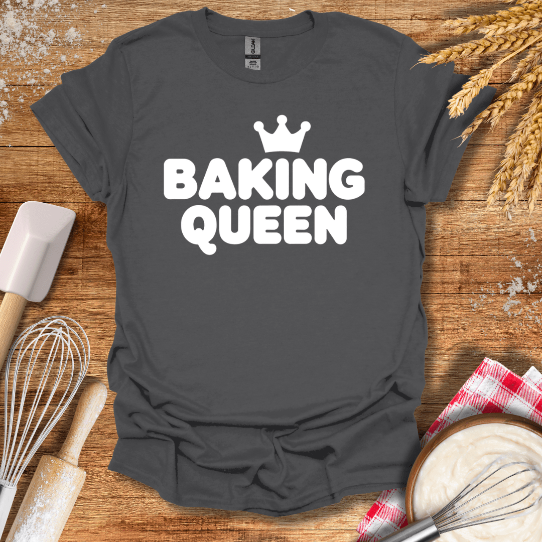 Baking Queen T-Shirt Charcoal / S Baking Threads