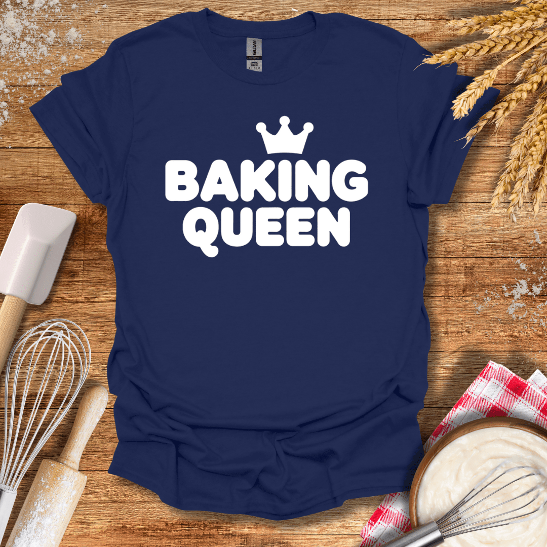 Baking Queen T-Shirt Navy / S Baking Threads