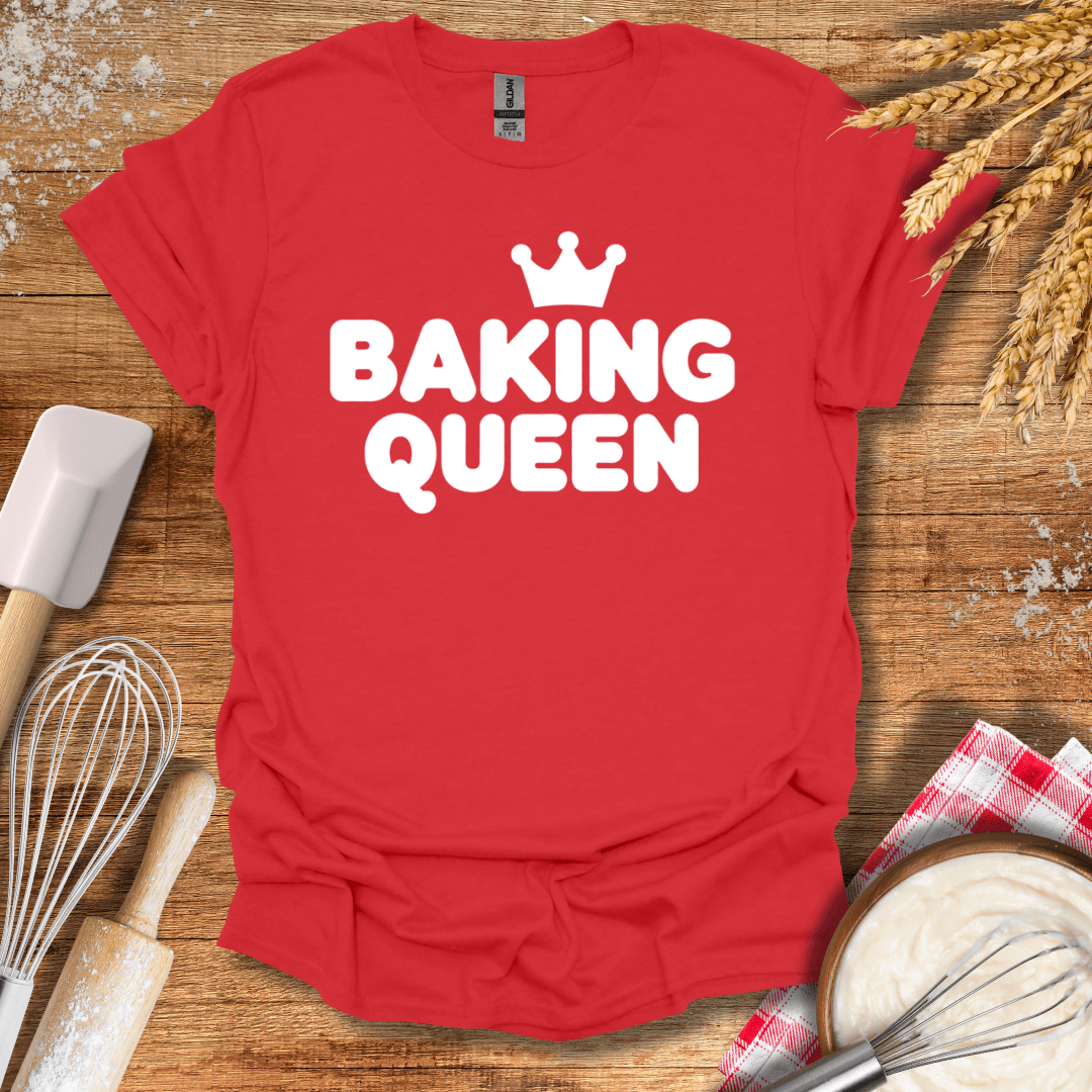 Baking Queen T-Shirt Red / S Baking Threads