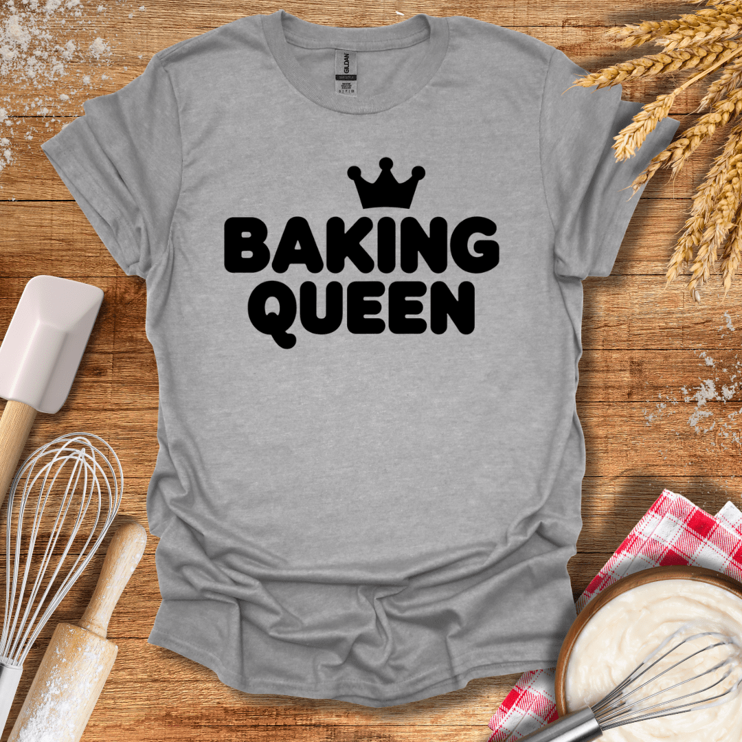 Baking Queen T-Shirt Sport Grey / S Baking Threads